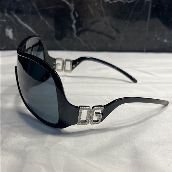 Dolce & Gabbana Accessories - DOLCE & GABBANA Black Sunglasses with Rhinestone DG